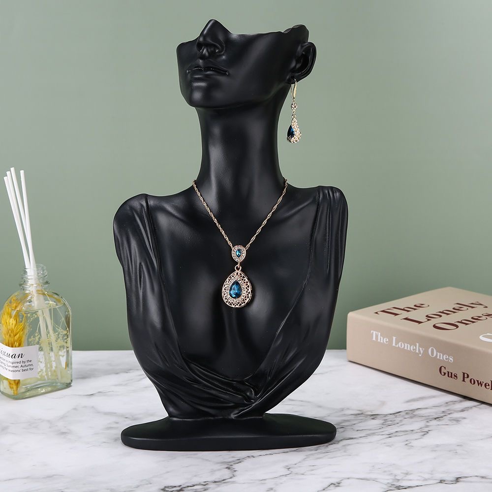 Body Jewelry Display Ideas - Portretnekketting displaystandaard plastic mannequin sieraden oorbellen