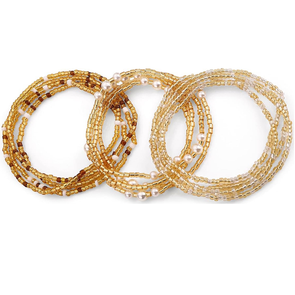 Body Jewelry Chain - Tailleparels voor vrouwen, buikparels, elastische ketting,