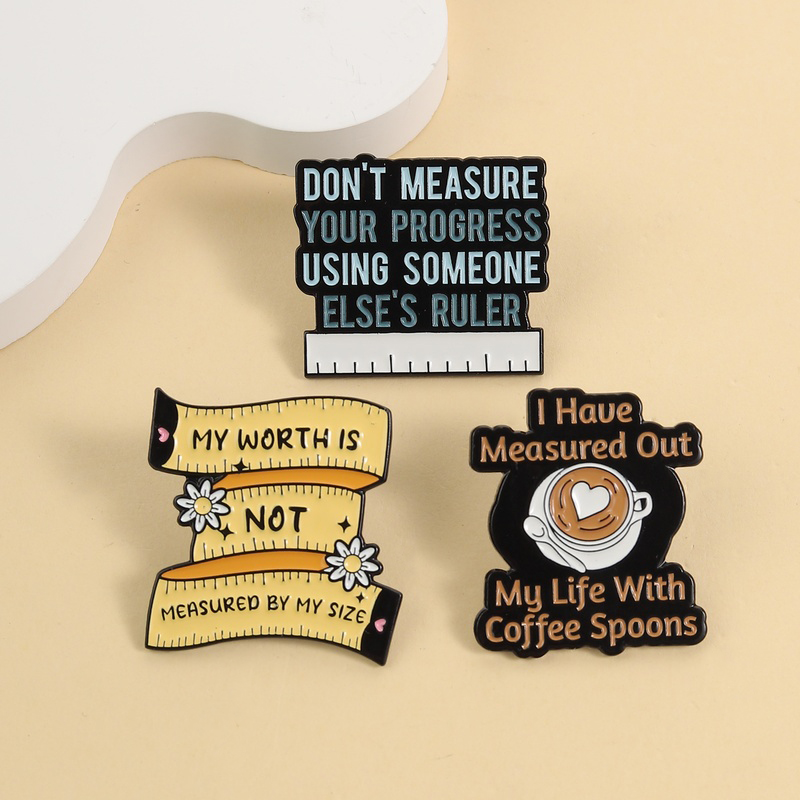 Body Jewelry Measurements - Body Positive Emaille Pins Mijn Waarde