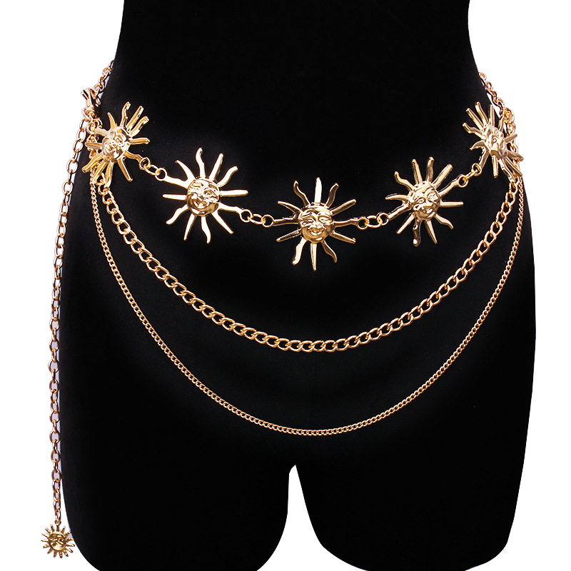 Body Jewelry Goth - Chunky Multilayer Punk Gothic Maan Zon