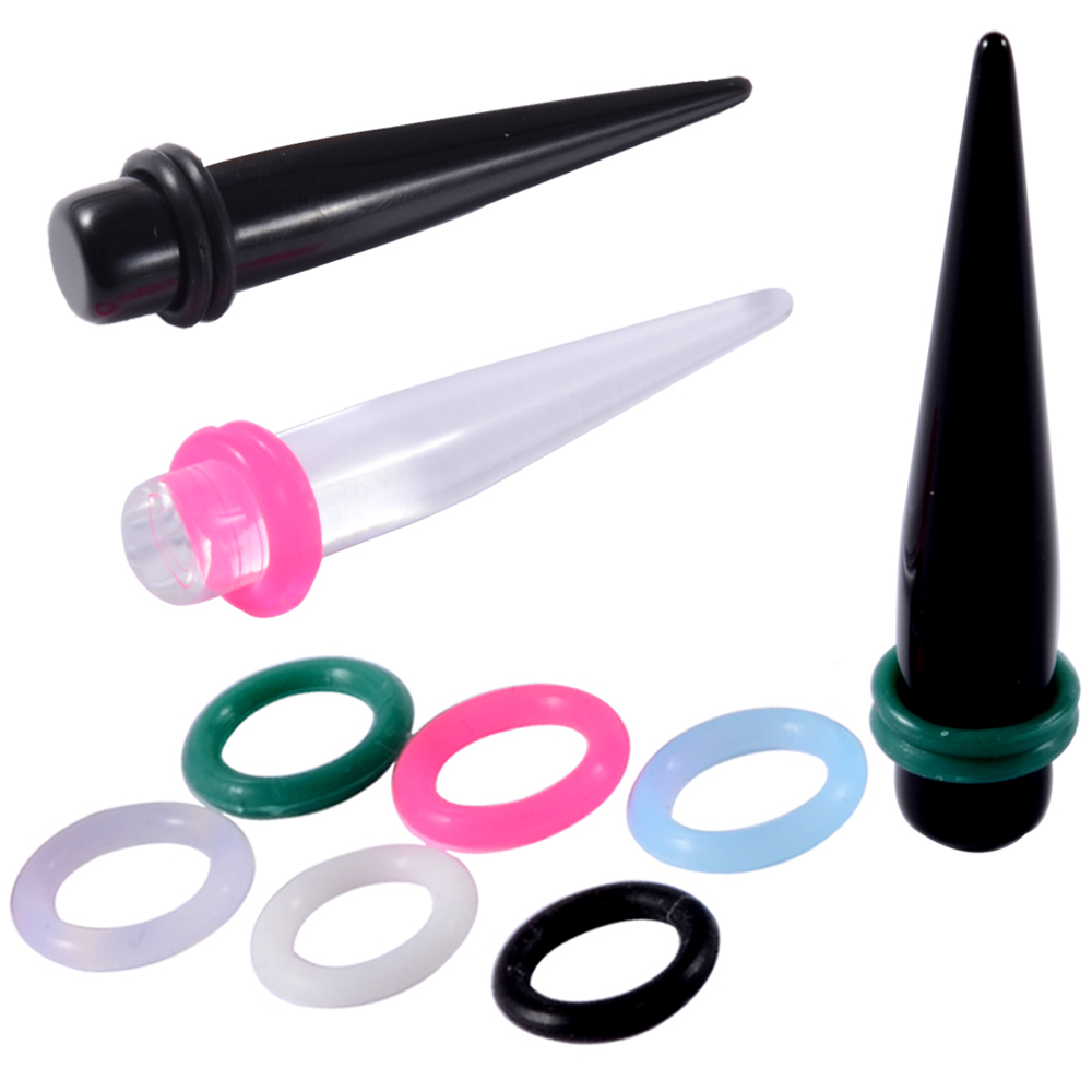 Body Jewelry Gauges - 20 Stuks 1Mm-22Mm Rubber Oor Taper
