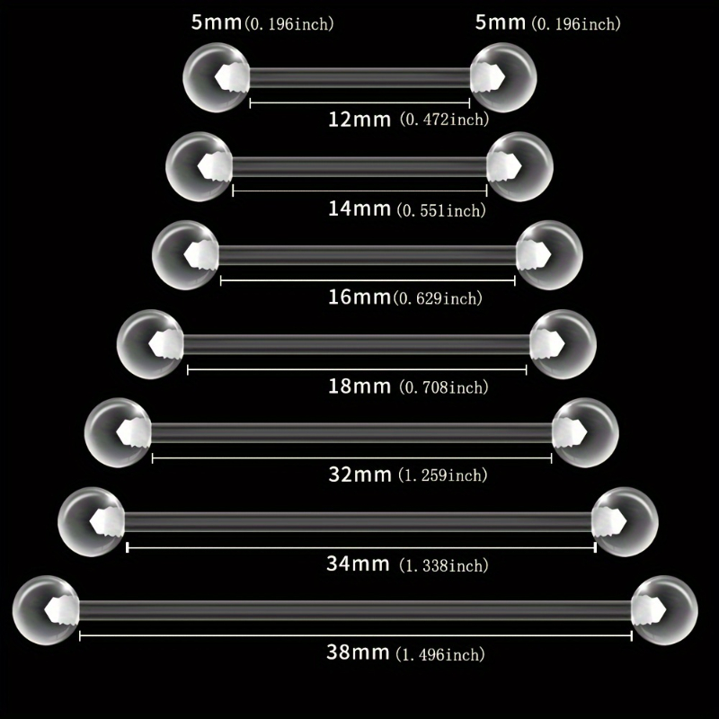 Body Jewelry Stores - JKC Winkel 10 stks Acryl Barbell