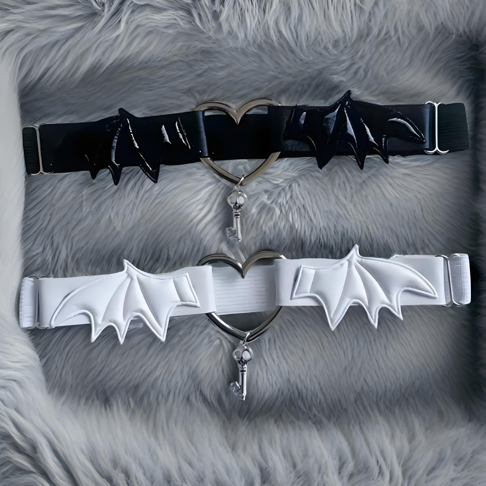 Body Jewelry Chain - Gothic Harajuku Zwart Hart Vleugel Beenketting