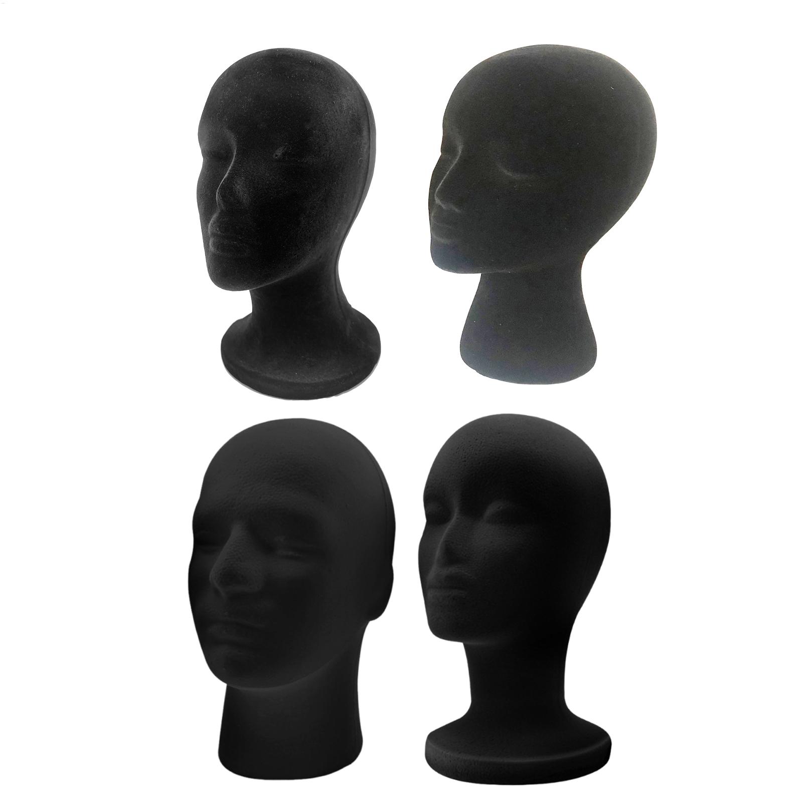 Body Jewelry Display Ideas - Zwarte Mannequin Hoofd Schuim Fluwelen Mannequin