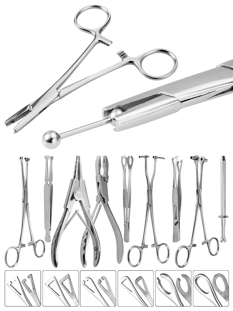 Body Jewelry Ring Opening Pliers - Rvs Body Piercing Tool Naald Pijpklem