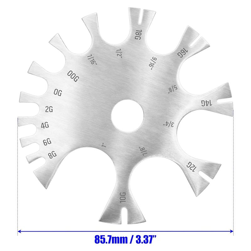 ABYN-For Body Jewelry Sizing T - Body Jewelry Measurements recensie en prijs