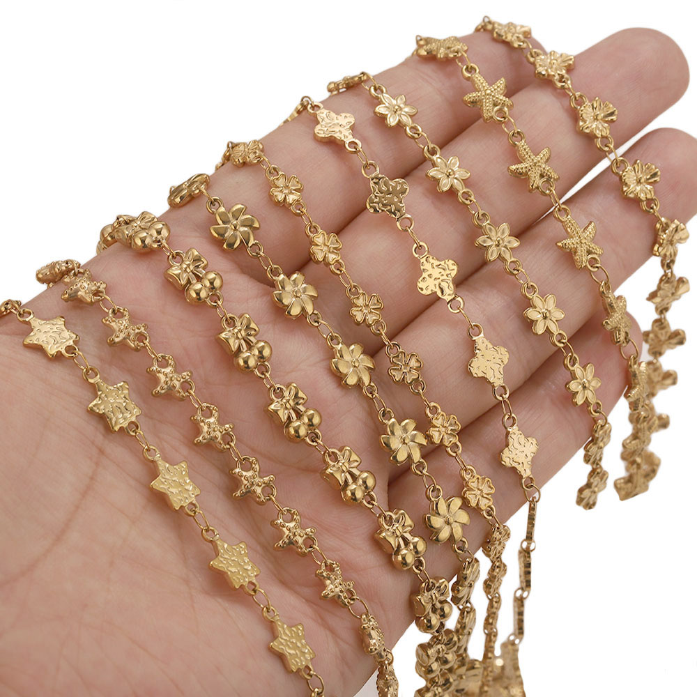 1 meter roestvrijstalen bloems - Body Jewelry Chain recensie en prijs