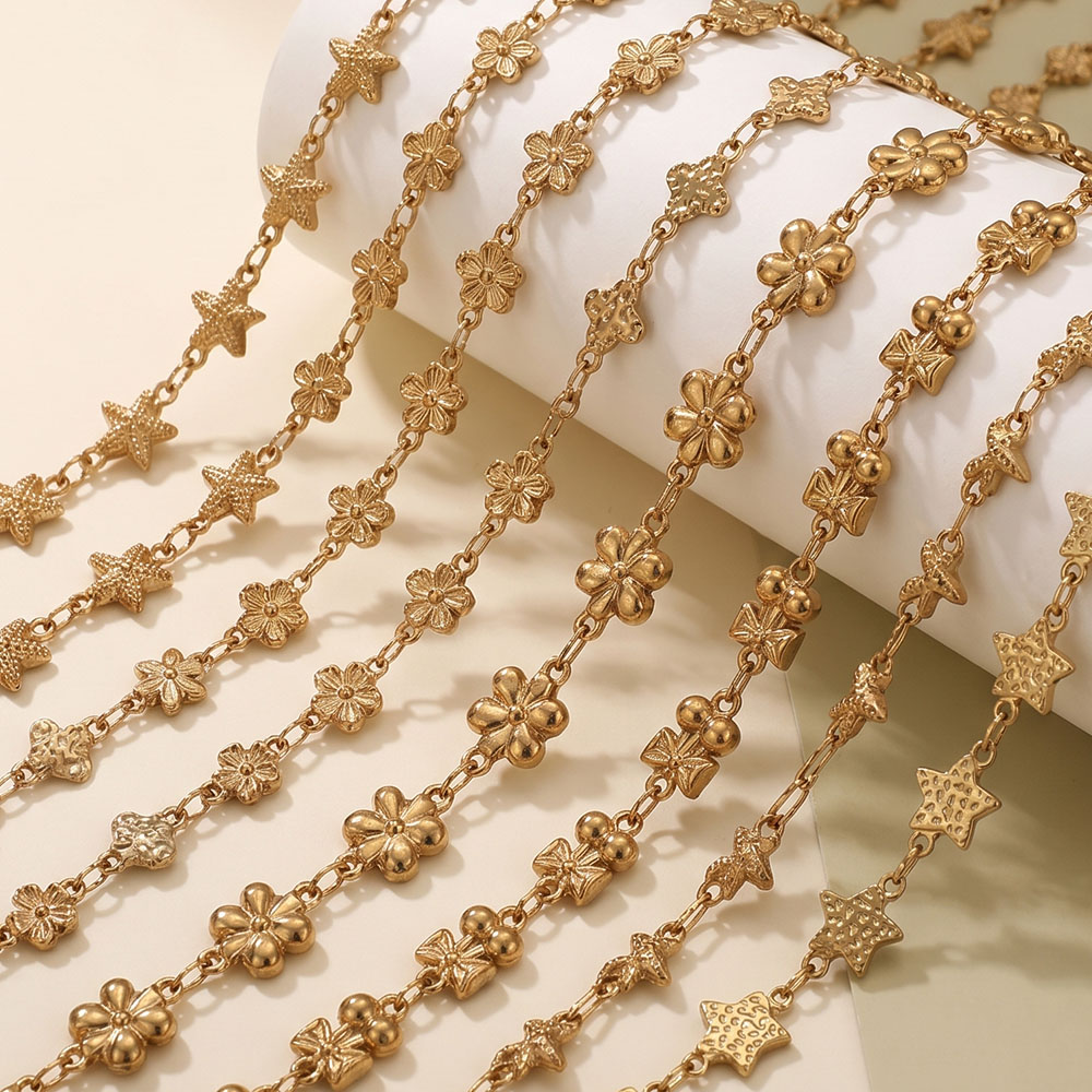 1 meter roestvrijstalen bloems - Body Jewelry Chain recensie en prijs