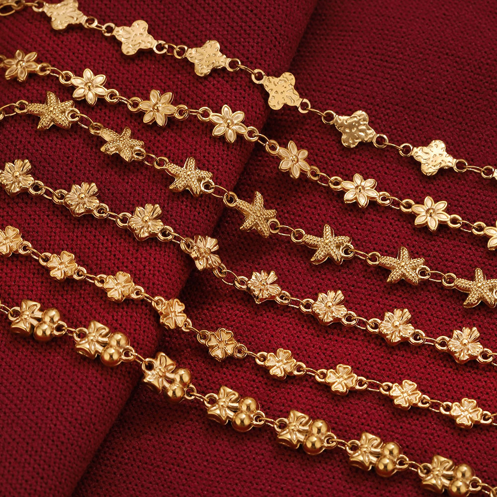 1 meter roestvrijstalen bloems - Body Jewelry Chain recensie en prijs