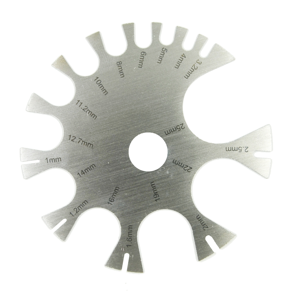 Rvs Gauge Wiel Buik Tong Barbe - Body Jewelry Measurements recensie en prijs