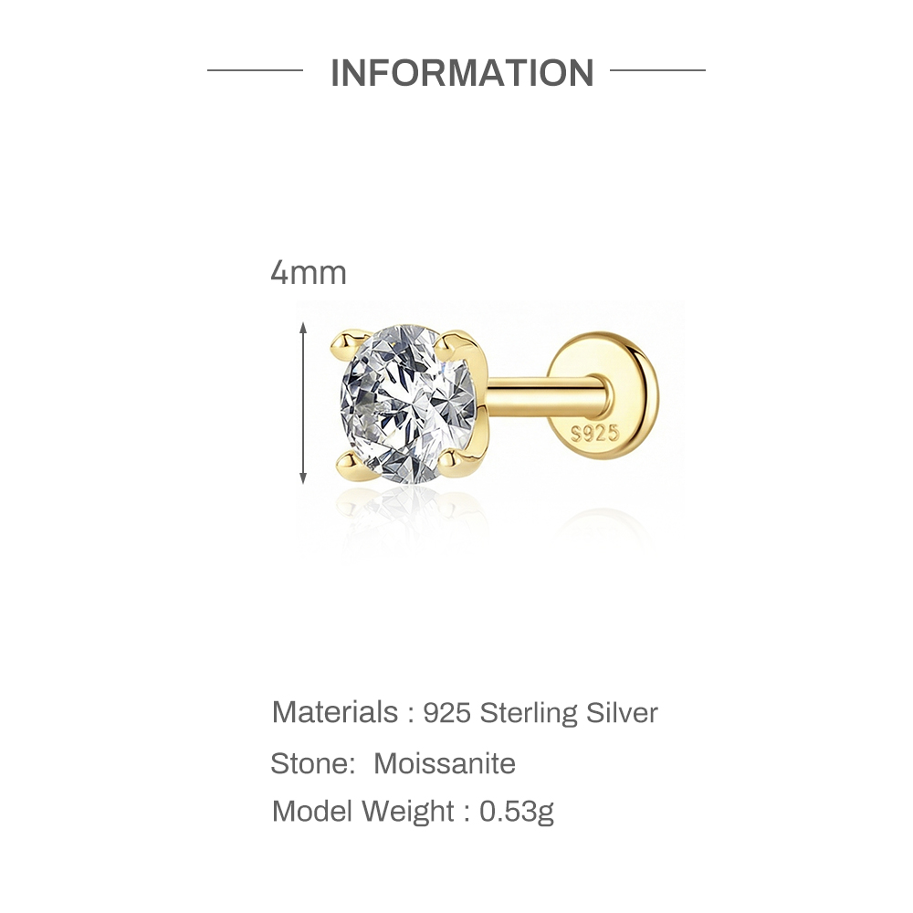 Aide 925 Sterling Zilver Moiss - Body Jewelry Labret recensie en prijs