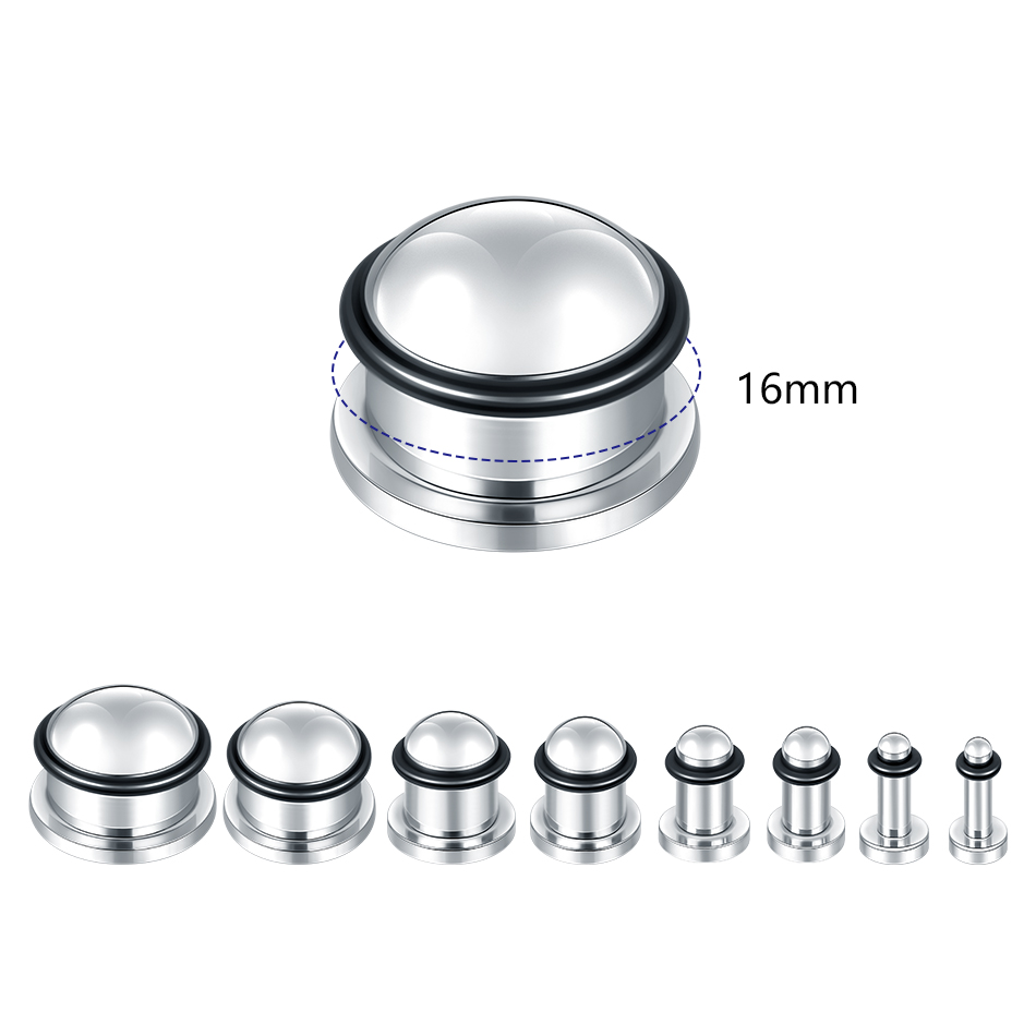 1 paar Rvs Oor Tunnel Oorbel P - Body Jewelry Gauges recensie en prijs