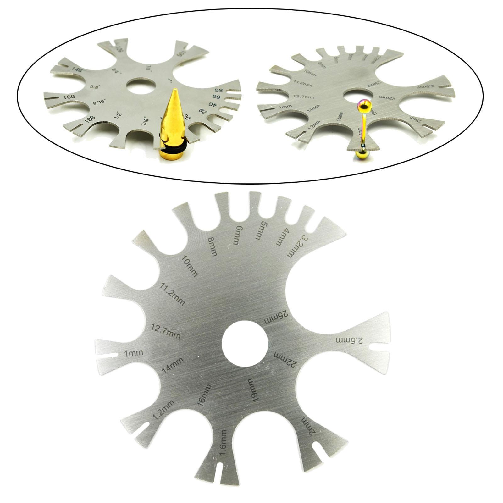 Lichaamssieraden Piercings Gau - Body Jewelry Measurements recensie en prijs