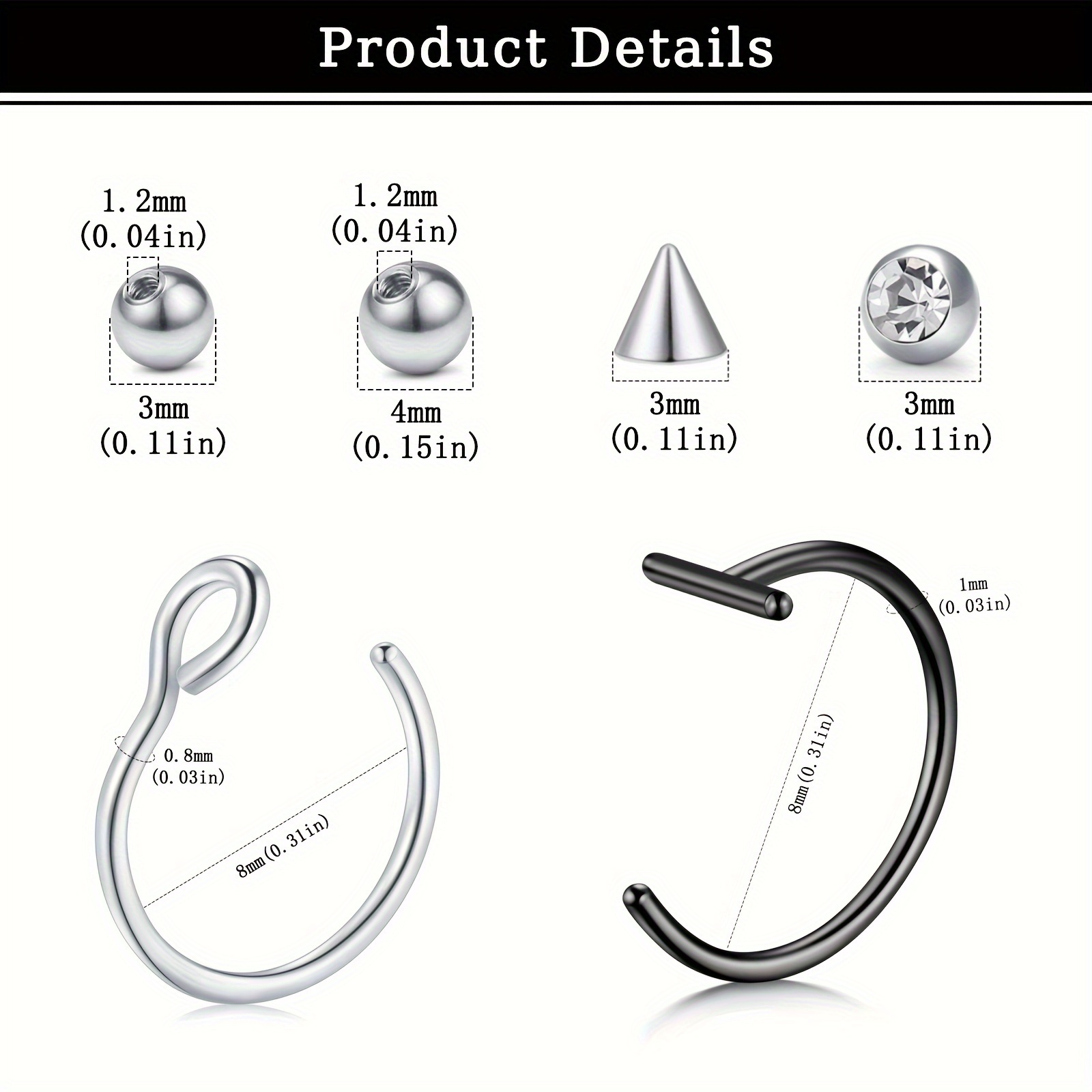 Nep-piercings, nep-lipring, ne - Body Jewelry Labret recensie en prijs