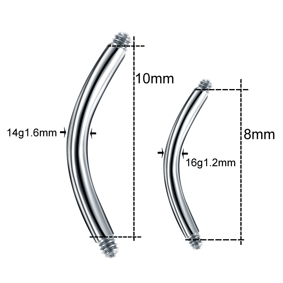 100 Stks/partij Staal Piercing - Body Jewelry Gauges recensie en prijs