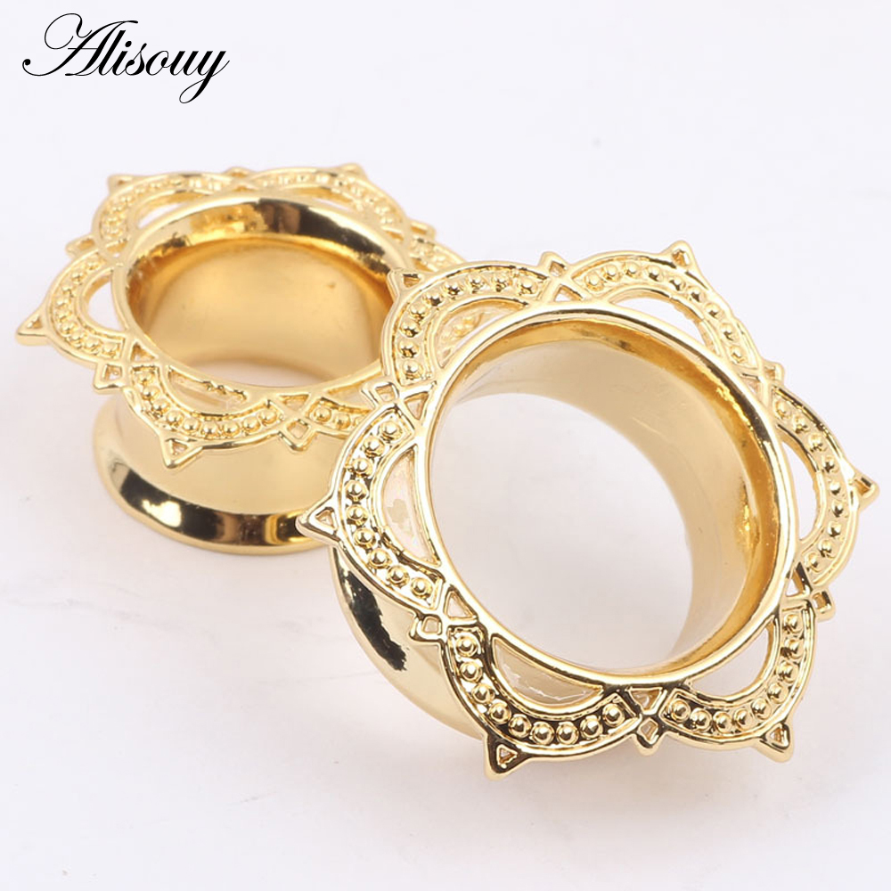 Alisouy 2 STUKS Goud Kleur Plu - Body Jewelry Gauge To Mm recensie en prijs