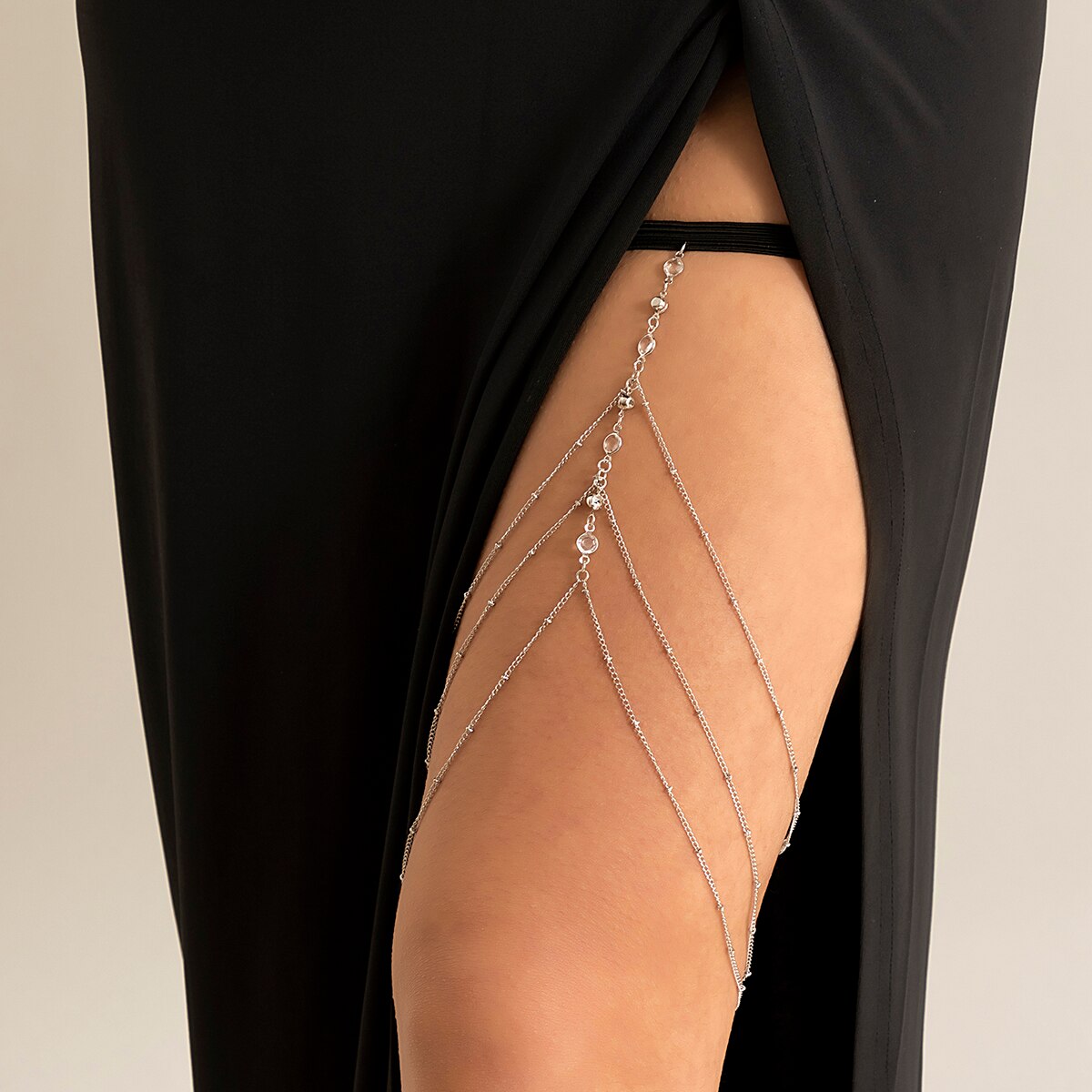 Boho elastische band kristal b - Body Jewelry Goth recensie en prijs