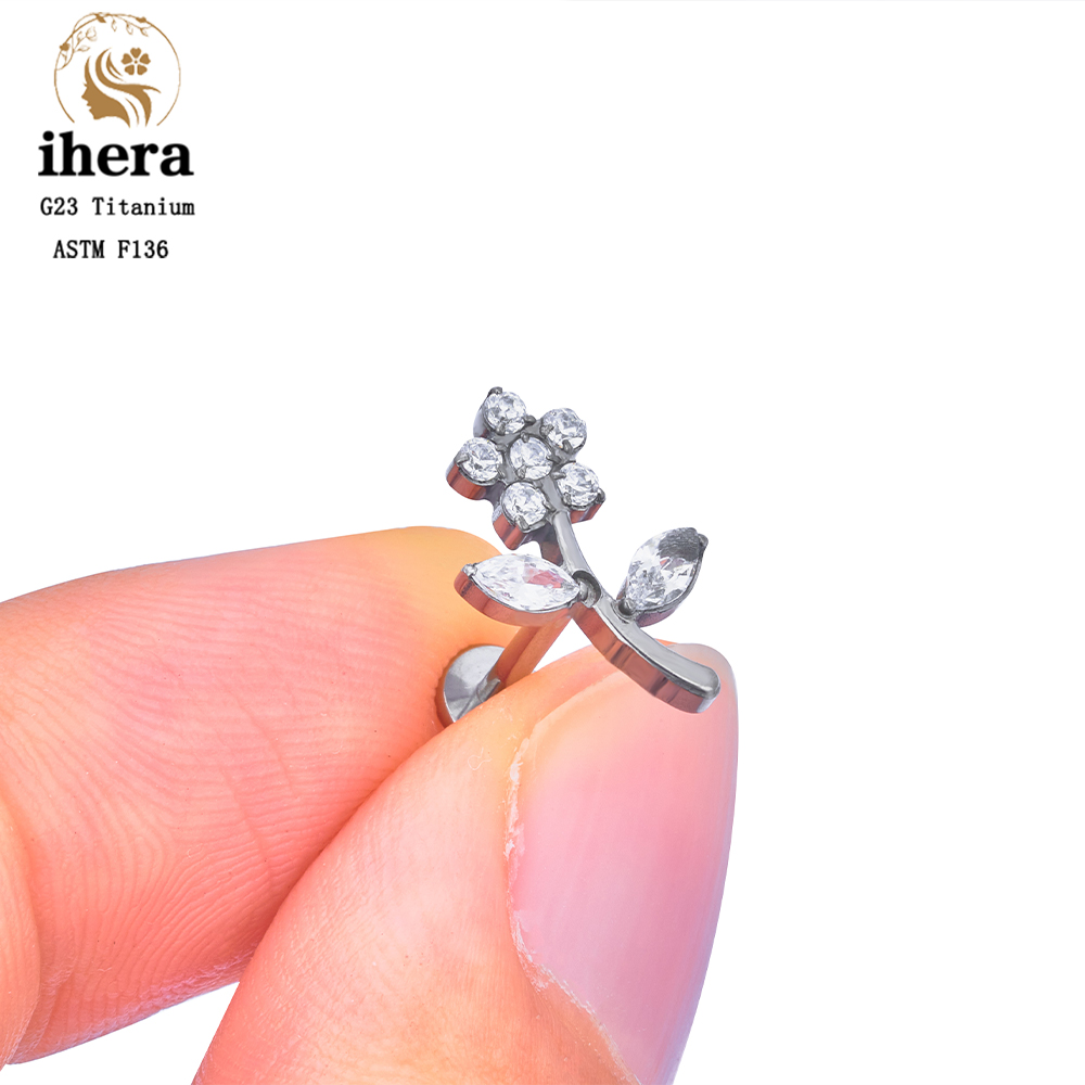 Bloembladpatroon Piercing Oors - Body Jewelry Labret recensie en prijs