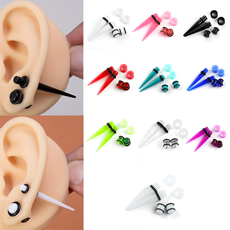 50 stuks acryl spike oormeters - Body Jewelry Gauges recensie en prijs