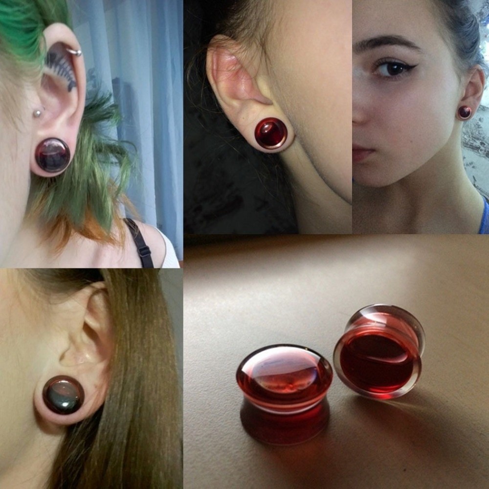 Dubbele zadel oorplug sieraden - Body Jewelry Gauges recensie en prijs