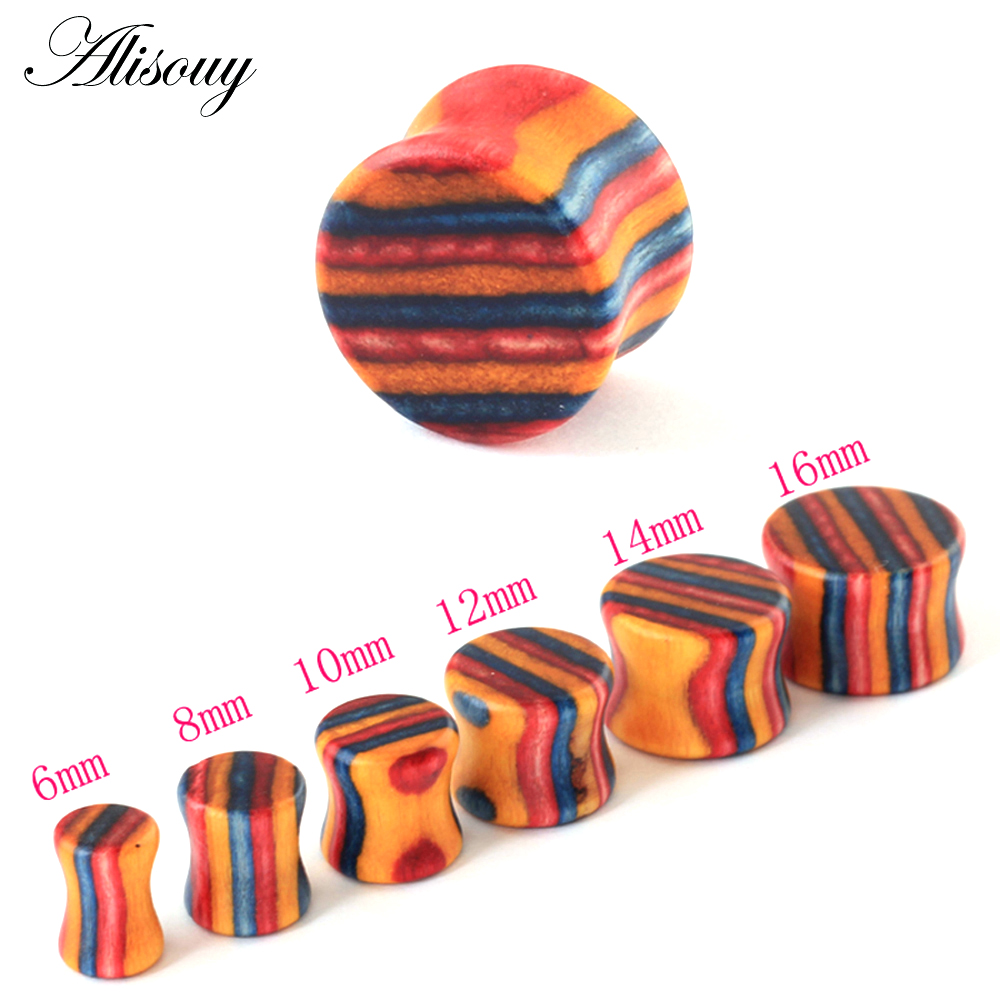 1PC Mode Oordopjes Hout Vlees  - Body Jewelry Gauges recensie en prijs
