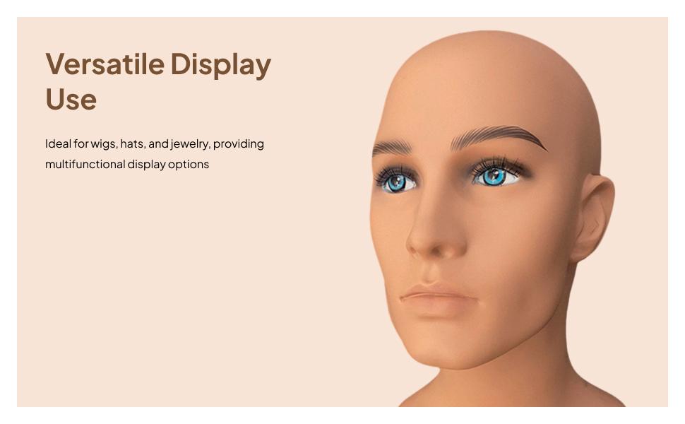 Mannelijke Mannequin Hoofd Oef - Body Jewelry Display Ideas recensie en prijs