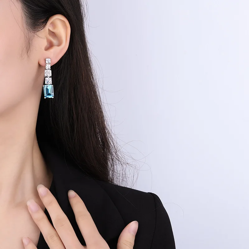 Goth Retro Luxe Zeeblauw Vierk - Body Jewelry Goth recensie en prijs