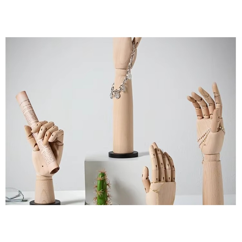 Massief houten hand mannequin  - Body Jewelry Stores recensie en prijs