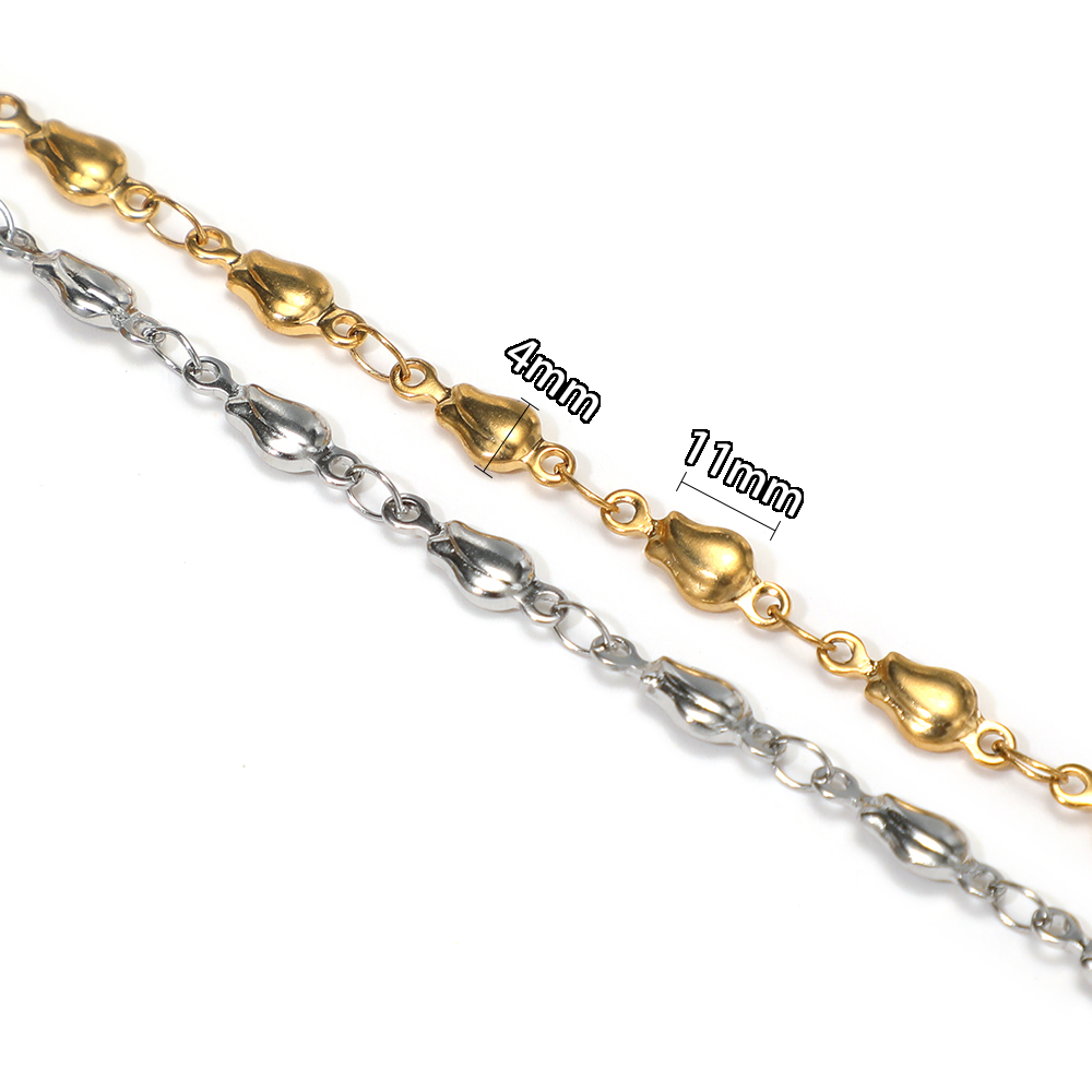 1 meter roestvrijstalen bloemk - Body Jewelry Chain recensie en prijs