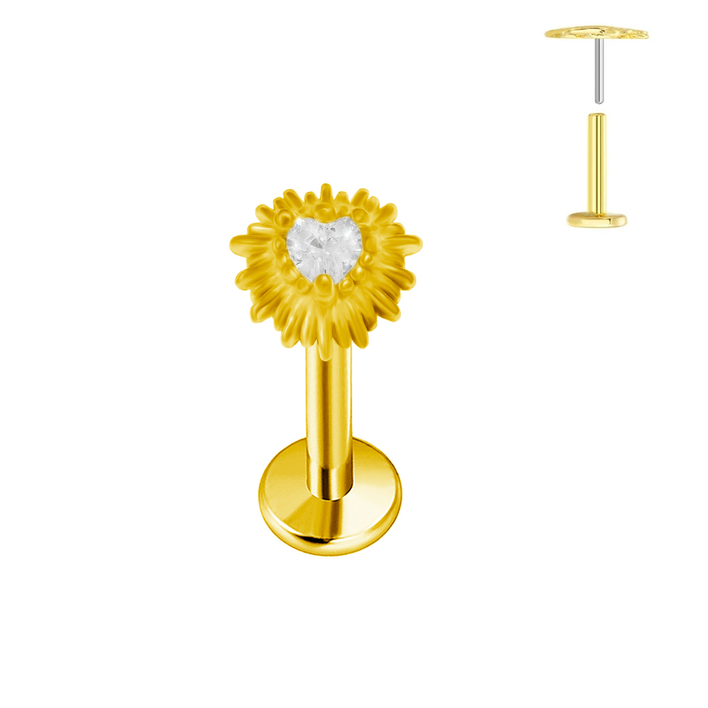 ASTM F136 G23 Titanium hartvor - Body Jewelry Labret recensie en prijs